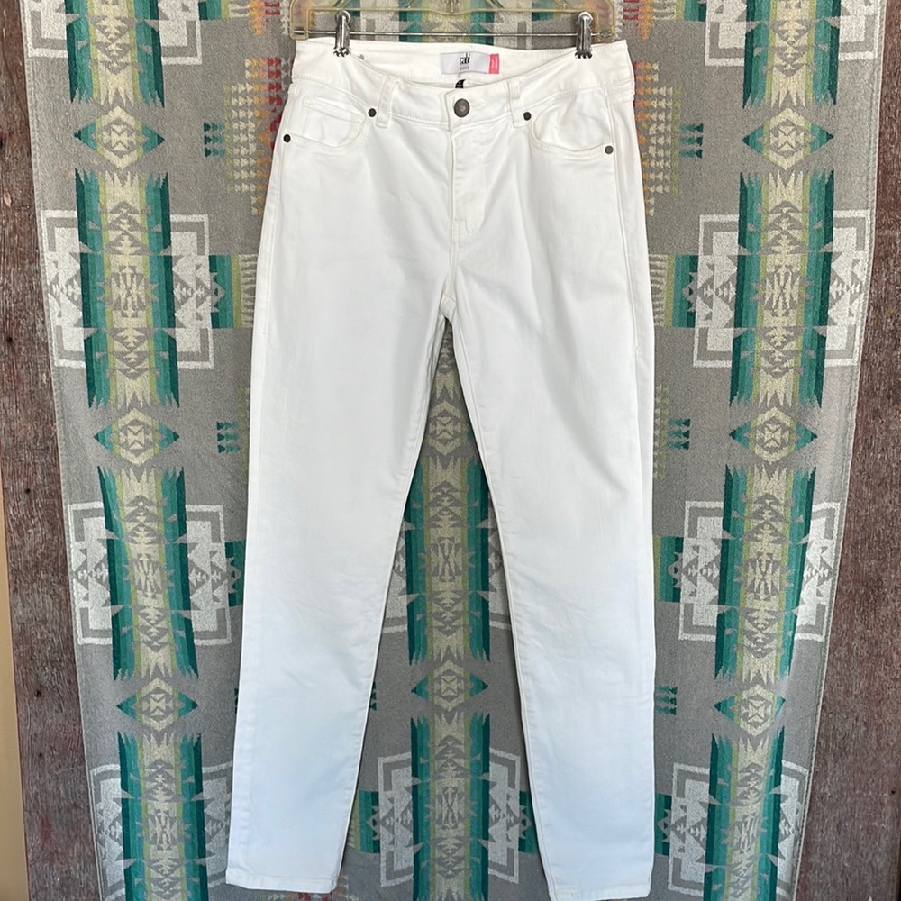 CAbi high rise skinny white skinny jeans